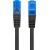 Patchcord Kat.6a S/FTP Lszh CCA 1m Czarny Fluke Passed Lanberg