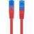 Patchcord Kat.6a S/FTP Lszh CCA 1m Czerwony Fluke Passed Lanberg