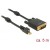 Kabel Displayport Mini(M) V1.2 Ze Śrubą->DVI-D(M)(24+5) 5m 4k Czarny Dual Link Active Delock