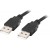 Kabel USB-A M/M 2.0 1.0m Czarny Lanberg