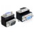 Adapter DB9(F)->DB9(M) Kątowy 270° Czarny Delock