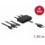 Kabel HDMI+USB-C+Mini Displayport->HDMI 1.8m Czarny Delock
