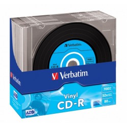 C-DR Verbatim 700MB Azo Vinyl X52 10 Slim