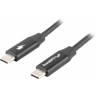 Kabel USB-C M/M 2.0 1m Czarny Premium QC 4.0 PD Lanberg