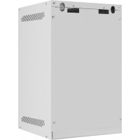 Szafa Instalacyjna Rack Wisząca 10" 9u 280x310 Szara Drzwi Metalowe Lanberg Flat Pack