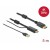 Kabel HDMI(M) -> Displayport(M) 4k 5m Zasilany USB A(M) Czarny Delock
