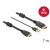 Kabel HDMI(M) -> Displayport(M) 4k 7m Zasilany USB A(M) Czarny Delock