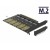 Karta PCI Express X16 ->5x M.2 Low Profile Key B + Adaptery SATA Delock