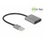 Karta Dźwiękowa Delock USB 2x Minijack 3.5mm Na Kablu Metalowa Obudowa