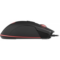 Mysz Dla Graczy Genesis Krypton 290 6400dpi RGB Czarna Gamingowa Programowalna