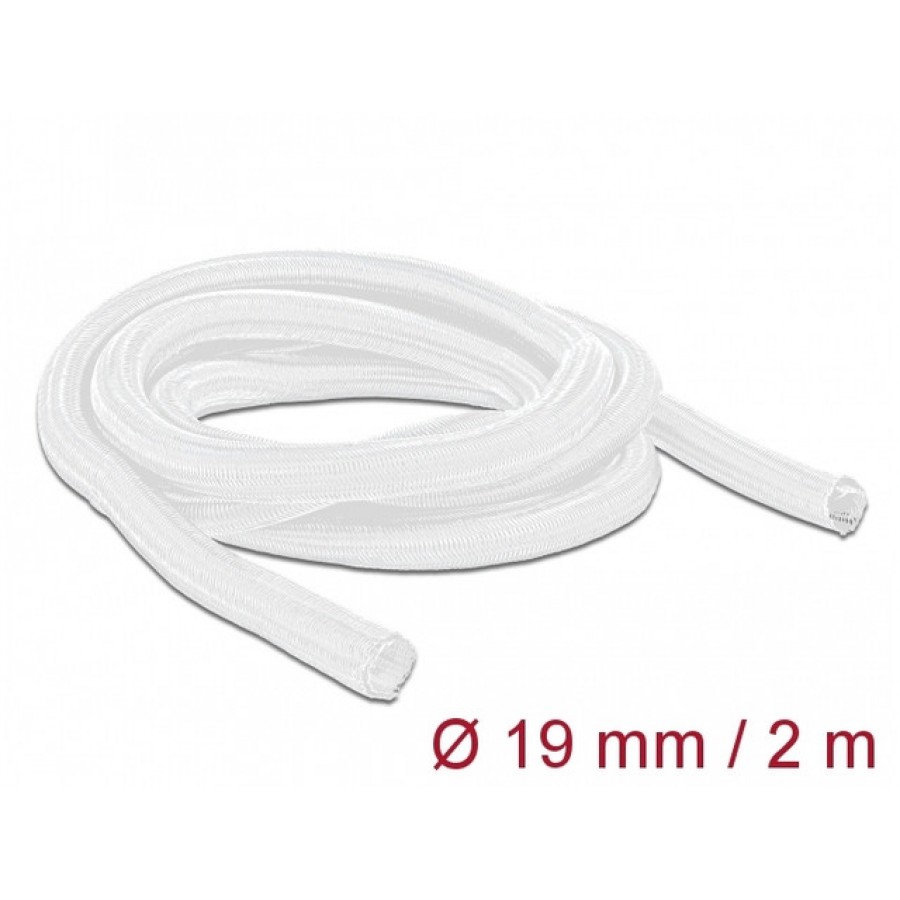 Oplot Na Kable Delock 2m 19mm Biały Poliester