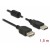 Przedłużacz USB-A M/F 2.0 1.5m Czarny Ferryt Delock