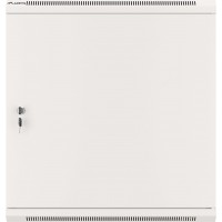 Szafa Instalacyjna Rack Wisząca 19" 12u 600x450 Szara Drzwi Metalowe Lanberg Flat Pack