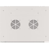 Szafa Instalacyjna Rack Wisząca 19" 12u 600x450 Szara Drzwi Metalowe Lanberg Flat Pack