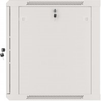 Szafa Instalacyjna Rack Wisząca 19" 12u 600x600 Szara Drzwi Metalowe Lanberg Flat Pack