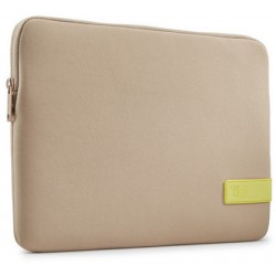 Etui Na Macbook Pro Case Logic Reflect Sleeve 13" Brązowe Taupe/Sunny Lime