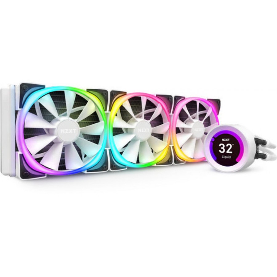 Chłodzenie Wodne NZXT Kraken Z73 RGB White 360mm Podświetlane Wentylatory I Pompa