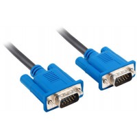 Kabel VGA M/M 1.8m Czarny Ekranowany Ferryt Lanberg