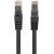 Patchcord Kat.6 UTP LSZH CU 0.5m Czarny Fluke Passed Lanberg