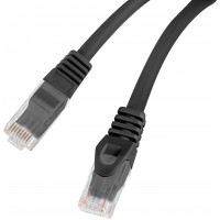Patchcord Kat.6 UTP LSZH CU 0.5m Czarny Fluke Passed Lanberg