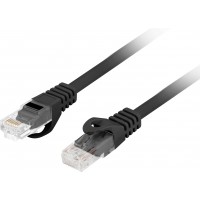 Patchcord Kat.6 UTP LSZH CU 0.5m Czarny Fluke Passed Lanberg
