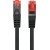 Patchcord Kat.6 FTP LSZH CU 0.25m Czarny Fluke Passed Lanberg