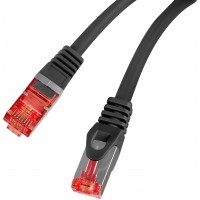 Patchcord Kat.6 FTP LSZH CU 0.25m Czarny Fluke Passed Lanberg