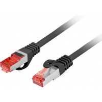 Patchcord Kat.6 FTP LSZH CU 0.25m Czarny Fluke Passed Lanberg