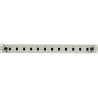 Przełącznica Światłowodowa Lanberg 12XSC Simplex / 12xLC Duplex Rack 19" 1u Szara + Akcesoria