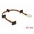 Kabel Zasilający Wewnętrzny Molex(M)->4x Sata(F) 40cm Delock