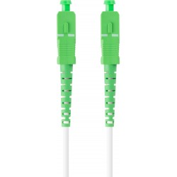 Patchcord Światłowodowy SMSC/APC-SC/APC Simplex 3.0mm LSZH G657A2 50m Biały Lanberg