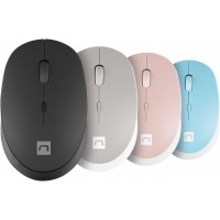 Mysz Natec Harrier 2 Bezprzewodowa 1600dpi Bluetooth 5.1 Biało-Różowa