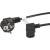 Kabel Zasilający CEE 7/7->IEC 320 C13 3m Kątowy Prawo VDE Czarny Lanberg