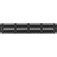 Patch Panel 48 Port 2u 19” Kat.6 Czarny Lanberg