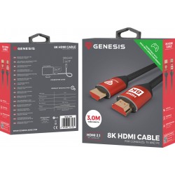 Kabel HDMI M/M V2.1 3m 8k 60Hz Premium Do Xbox Series X/S Genesis