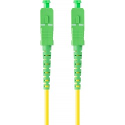 Patchcord Światłowodowy SM SC/APC-SC/APC Simplex 3.0mm Lszh G657A1 3m Zółty Lanberg