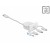 Kabel 3in1 USB-A(M)->Lightning(M)+USB Micro(M)+USB-C(M) 0.5m Biały Delock