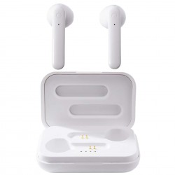 R-PHONES NEXT TWS MT3601W - Douszne słuchawki bezprzewodowe Bluetooth 5.1 TWS z powerboxem - białe
