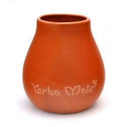 Matero Ceramiczne Calabaza 6 Z Logo Yerba Mate Brązowe