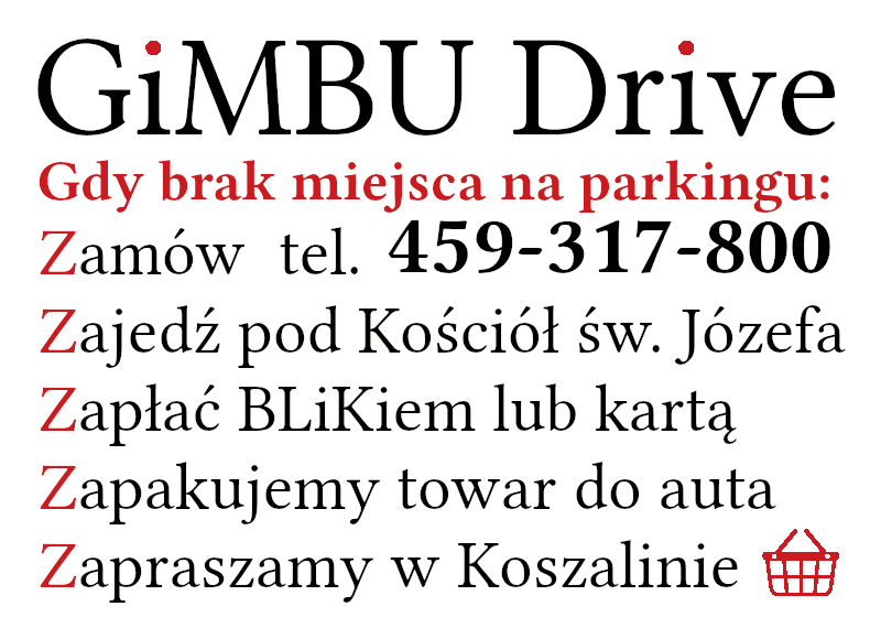 GiMBU Drive zamow telefonicznie 459317800