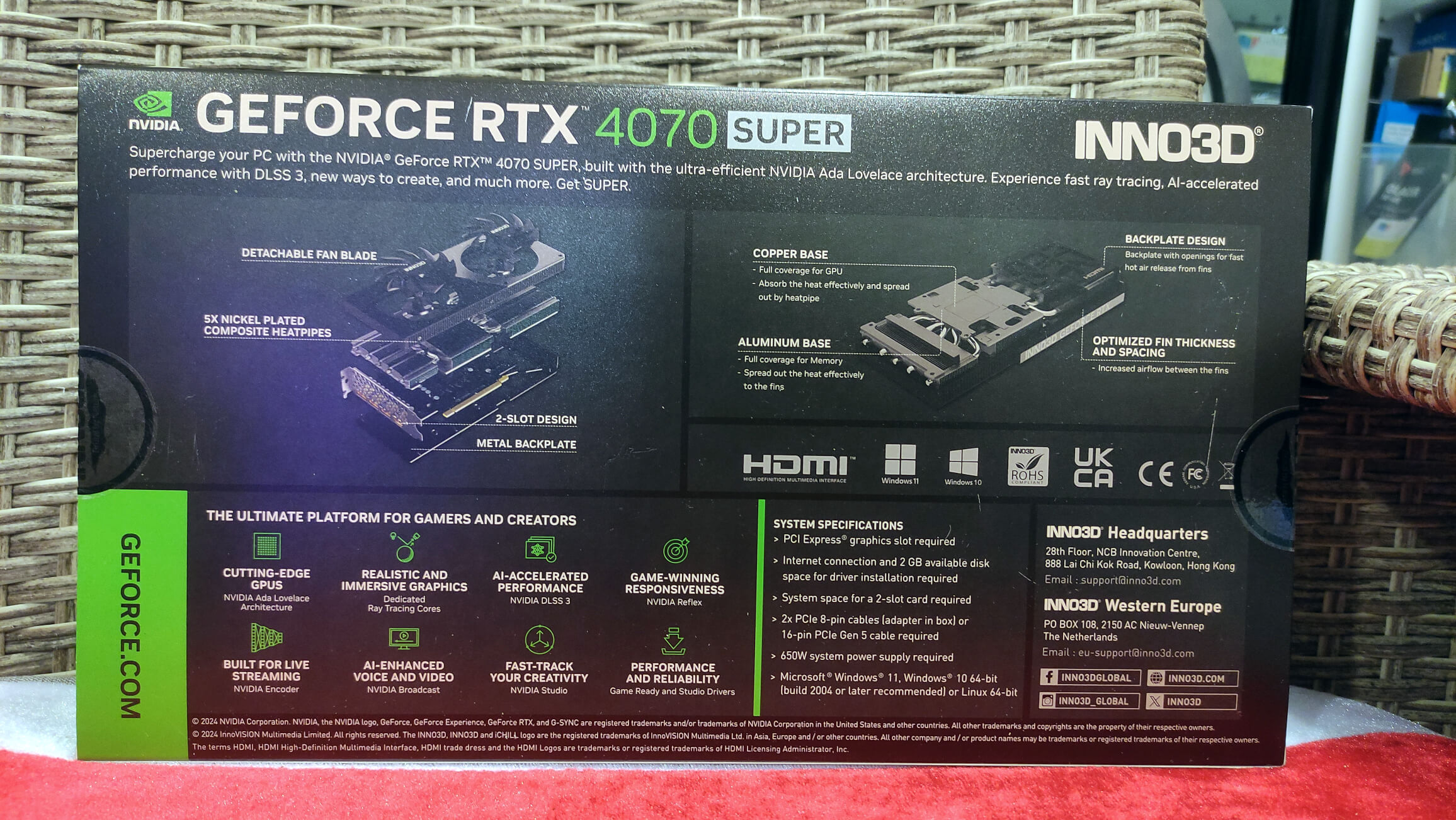 Inno3D GeForce RTX 4070 SUPER Twin X2 12GB GDDR6X 2